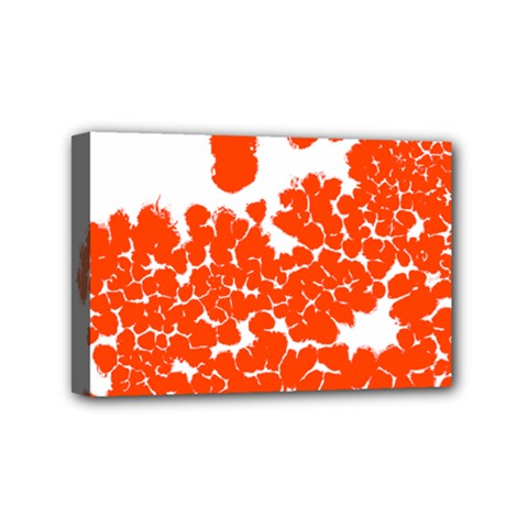 Red Spot Paint White Polka Mini Canvas 6  X 4  by Mariart