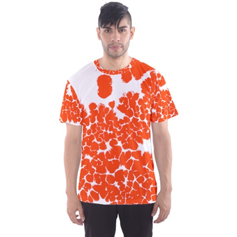 Red Spot Paint White Polka Men s Sport Mesh Tee by Mariart