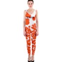 Red Spot Paint White Polka OnePiece Catsuit View1