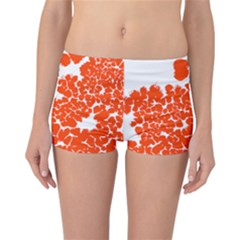 Red Spot Paint White Polka Reversible Bikini Bottoms by Mariart