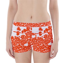 Red Spot Paint White Polka Boyleg Bikini Wrap Bottoms by Mariart