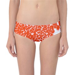 Red Spot Paint White Classic Bikini Bottoms by Mariart