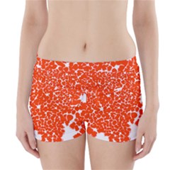 Red Spot Paint White Boyleg Bikini Wrap Bottoms by Mariart