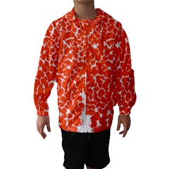 Red Spot Paint White Hooded Wind Breaker (kids) by Mariart