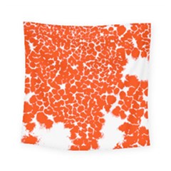 Red Spot Paint White Square Tapestry (small) by Mariart