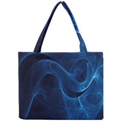 Smoke White Blue Mini Tote Bag by Mariart