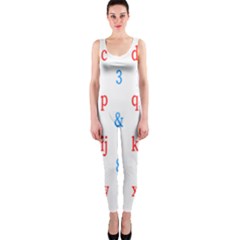 Source Serif Number Onepiece Catsuit by Mariart