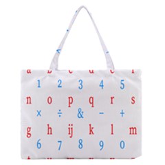 Source Serif Number Medium Zipper Tote Bag by Mariart