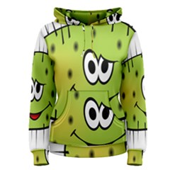 Thorn Face Mask Animals Monster Green Polka Women s Pullover Hoodie by Mariart