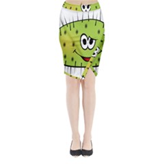 Thorn Face Mask Animals Monster Green Polka Midi Wrap Pencil Skirt by Mariart