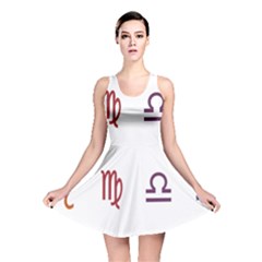 Twelve Signs Zodiac Color Star Reversible Skater Dress by Mariart