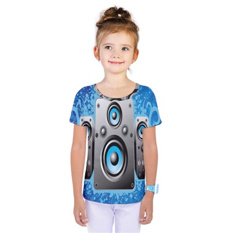 Sound System Music Disco Party Kids  One Piece Tee by Mariart