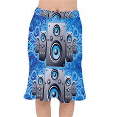 Sound System Music Disco Party Mermaid Skirt by Mariart