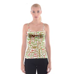 Screen Source Serif Text Spaghetti Strap Top by Mariart