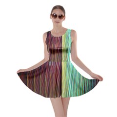 Screen Shot Line Vertical Rainbow Skater Dress by Mariart