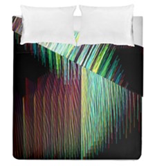 Screen Shot Line Vertical Rainbow Duvet Cover Double Side (queen Size) by Mariart