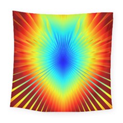 View Max Gain Resize Flower Floral Light Line Chevron Square Tapestry (large) by Mariart