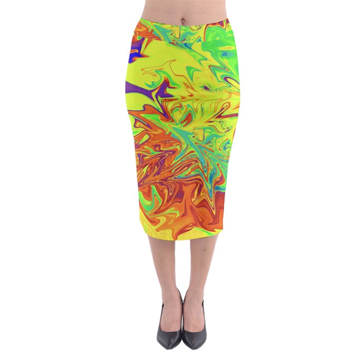 Colors Midi Pencil Skirt