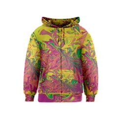 Colors Kids  Zipper Hoodie by Valentinaart