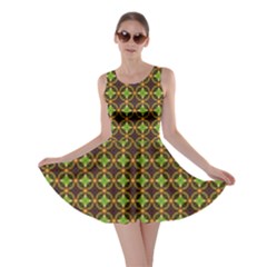 Kiwi Like Pattern Skater Dress by linceazul