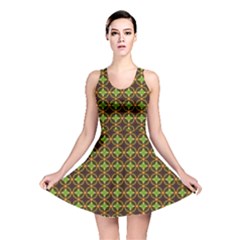 Kiwi Like Pattern Reversible Skater Dress by linceazul