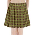 Kiwi Like Pattern Pleated Mini Skirt View1