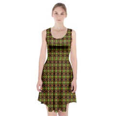 Kiwi Like Pattern Racerback Midi Dress by linceazul