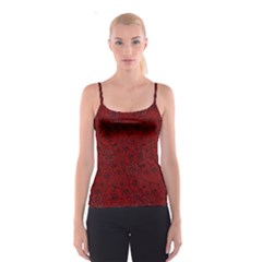 Red Roses Field Spaghetti Strap Top by designworld65