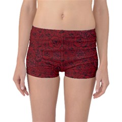 Red Roses Field Boyleg Bikini Bottoms by designworld65