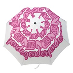 Love Knows No Gender Folding Umbrellas by Valentinaart