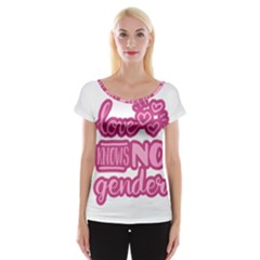 Love Knows No Gender Women s Cap Sleeve Top by Valentinaart