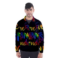 Love Knows No Gender Wind Breaker (men) by Valentinaart