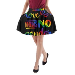 Love Knows No Gender A-line Pocket Skirt by Valentinaart