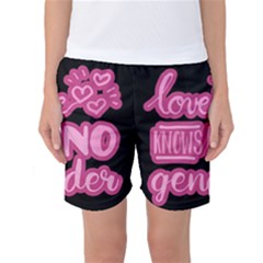 Love Knows No Gender Women s Basketball Shorts by Valentinaart