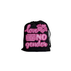 Love Knows No Gender Drawstring Pouches (xs)  by Valentinaart