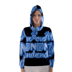 Love Knows No Gender Hooded Wind Breaker (women) by Valentinaart