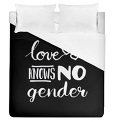 Love Knows No Gender Duvet Cover (queen Size) by Valentinaart