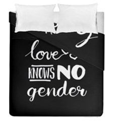 Love Knows No Gender Duvet Cover Double Side (queen Size) by Valentinaart