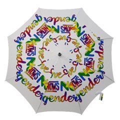 Love Knows No Gender Hook Handle Umbrellas (medium) by Valentinaart