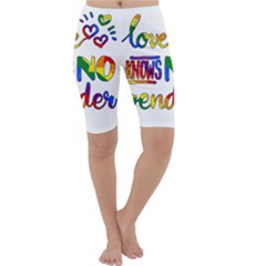 Love Knows No Gender Cropped Leggings  by Valentinaart