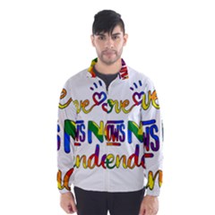 Love Knows No Gender Wind Breaker (men) by Valentinaart