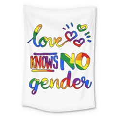 Love Knows No Gender Large Tapestry by Valentinaart