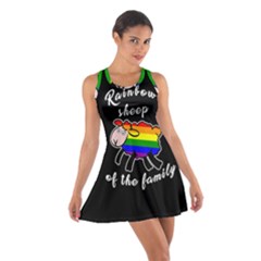 Rainbow Sheep Cotton Racerback Dress by Valentinaart