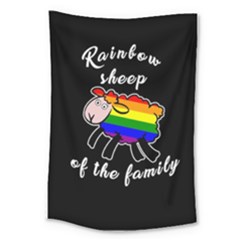 Rainbow Sheep Large Tapestry by Valentinaart