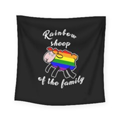 Rainbow Sheep Square Tapestry (small) by Valentinaart