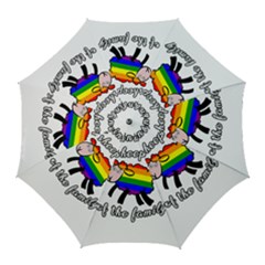 Rainbow Sheep Golf Umbrellas by Valentinaart