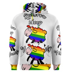 Rainbow Sheep Men s Pullover Hoodie by Valentinaart