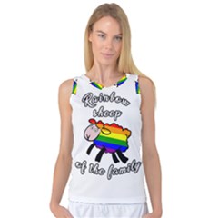 Rainbow Sheep Women s Basketball Tank Top by Valentinaart