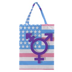 Transgender Flag Classic Tote Bag by Valentinaart