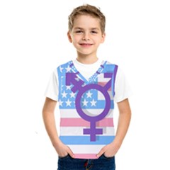 Transgender Flag Kids  Sportswear by Valentinaart